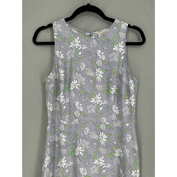 Loft Dress Womens 4 Gray Floral Green Mini Boho Cottagecore Bohemian Retro - Picture 5 of 9